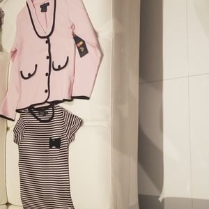 Girlspink and black us pilo assoc Blazer and shirt